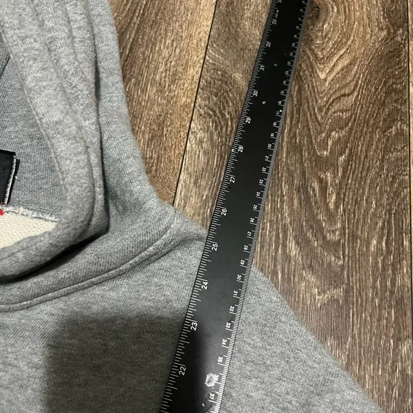 Gucci Spell Out Logo Print Grey Hoodie